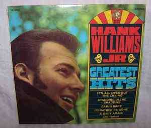 LP Record * HANK WILLIAMS JR Greatest Hits SE 4656 MGM Records  