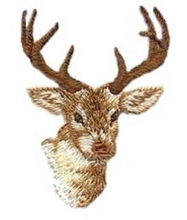 Deer Head Embroidered Iron On Applique Patch 155464  