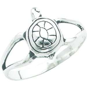  Sterling Silver Turtle Ring Sz 6 Jewelry