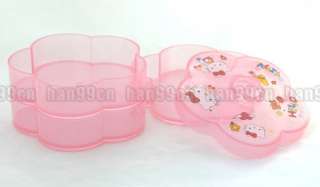 Hello Kitty Flower Shaped Candy Storage Box Pink 1819  