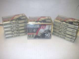 NEW LOT 17 MAXELL XLII 90 Minute Cassette Tape High Bias  