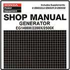 Honda EG1400 EG2200 EG2500 Generator Service Repair Man