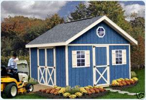 12x16 Storage Shed & Wood Barn Kit DIY Fairview  