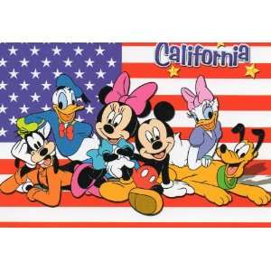 DONALD DUCK CALIFORNIA USA DISNEY POSTCARD POST CARD PC57 WD CAL 218