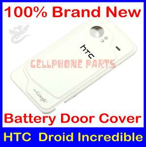   Back Door Cover Replacement For HTC Droid Incredible White  