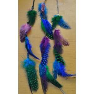  Clip in Peacock Droplet Feather Hair Extension Beauty