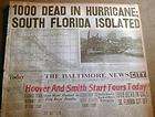 1928 newspaper OKEECHOBEE HURRICANE Florida 2nd worstUS