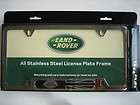 Land Rover Logo / Black Union Jack Polished Stainless Steel License 