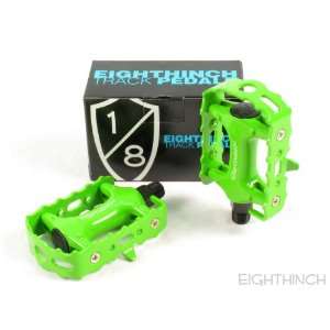  EIGHTHINCH TRACK FIXED GEAR ROAD BIKE PEDALS LIME GREEN 9 
