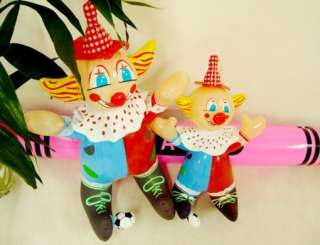 2x Clown Inflatable Blow up Pool Toy, Party Favours  