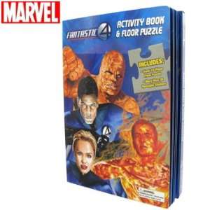    Fantastic Four Activity Book and Floor Puzzle Toys & Games