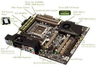 ASUS Sabertooth X79 Intel X79 LGA 2011 ATX Intel Motherboard 