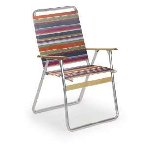   Out High Back Folding Beach Arm Chair, Techno Patio, Lawn & Garden