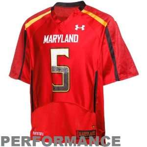  Under Armour Maryland Terrapins #5 Replica Football Jersey 