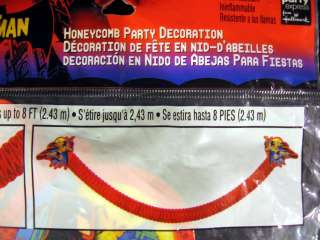 Batman 8 Honeycomb Party Banner Supplies Decorations  