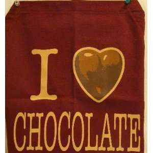  Funny apron I love chocolate brown apron