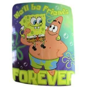  Nick Jr Patrick & Spongebob Fleece Blanket   Friends 