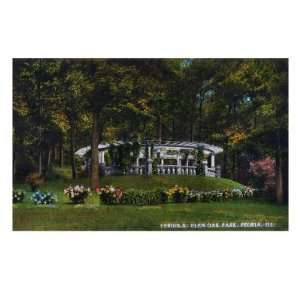   Park View of the Pergola Giclee Poster Print, 32x24