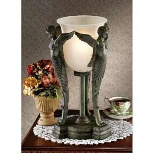    Decorative Greek Cherub Angel Sculpture Statue Lamp