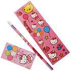   KITTY Pencil Stickers FAVOR SET Birthday Party Supplies Decorations
