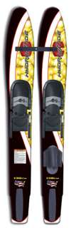 48” wood trainer skis with U.V. resistant hand painted graphics 