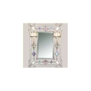 Fine Art Lamps 707355 3 Encased Gems 2 Light Mirror in Bronze with 