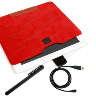   Case (Leather/Microfiber) + USB Cable + Stylus for  Kindle Fire