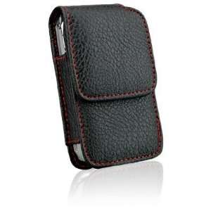   Genuine Leather Vertical Black Case Pouch Holster 