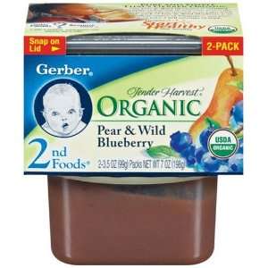Gerber 2nd Foods Organics Pear & Wild Grocery & Gourmet Food