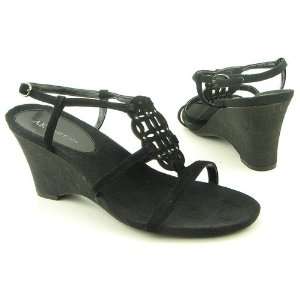 ANNE KLEIN AK Cupid Black Sandals Shoes Womens 10
