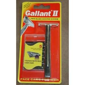 Gallant Ii Razor Fits Gillette Trac Ii or Plus Shaver Nonlubricant 5 