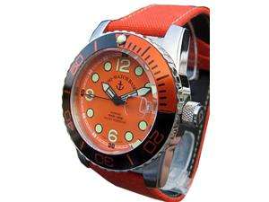    Zeno Airplane Orange Automatic Diver Swiss Made Watch 