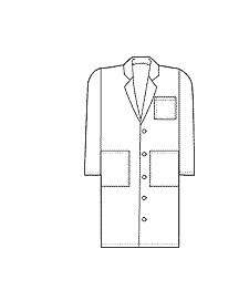 Basic White Lab Coat Long & Short Lengths 3 pockets  