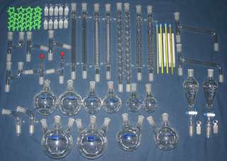 NEW Advanced Organic Chemistry Lab Glassware Kit 24/40 64 Pcs 