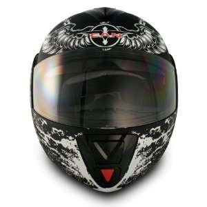  VCAN Blinc 210 Flat Black Large Full Modular Helmet with 