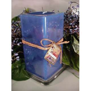  Blueberry Muffin Bakery Scented Square Pillar Candle 26 Oz 