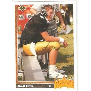  1991 Upper Deck Star Rookie # 13   Brett Favre   Rookie 