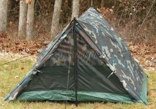 Army Woodland Camouflage Military 2 Man Camping Trail Tent  