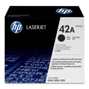 New Genuine HP Laserjet Q5942A Toner Cartridge HP 42A  