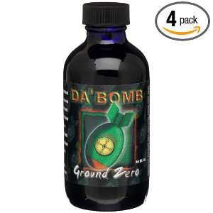 DaBomb Ground Zero Hot Sauce, 4 Ounce Glass Jars (Pack of 4)  