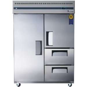   Refrigerator   1 Full Door and 2 Drawers, 1/4 Freezer   One Half Door