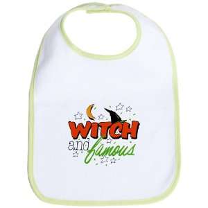 Baby Bib Kiwi Halloween Witch and Famous with Witch Hat 