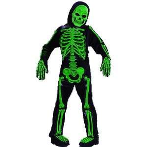 Color Bones Green Skeleton Halloween Costume Glows in 