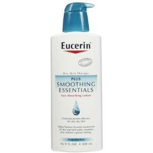 Eucerin Smoothing Essentials Body Lotion 16.9, oz (Quantity of 4)