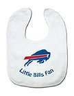 Buffalo Bills Little Fan Baby Bib Football Blue Trim  