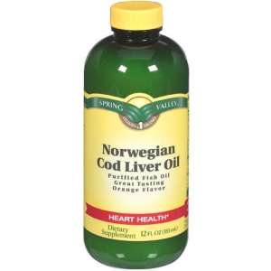 norwegian cod liver oil liquid orange flavor 12 fl oz