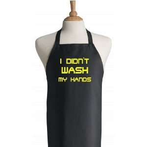  I Didnt Wash My Hands Funny Kitchen Black Aprons Kitchen 