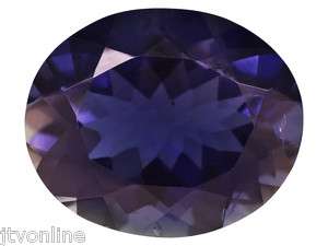 Natural Dark Iolite Single Loose Gemstone 12X10mm Oval * 