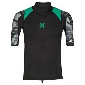  1mm Mens Hurley Icon Short Sleeve Wetsuit Top Sports 