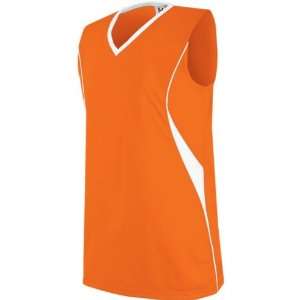com High Five Wave Sleeveless Custom Volleyball Jerseys ORANGE/WHITE 